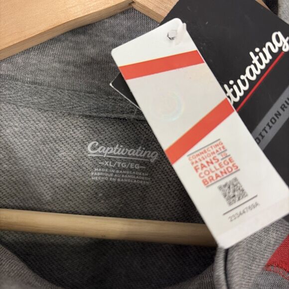 Louisville Cardinals 1/4 Zip Pullover Sweatshirt Red Gray Men’s Size XL NWT - Picture 3 of 5